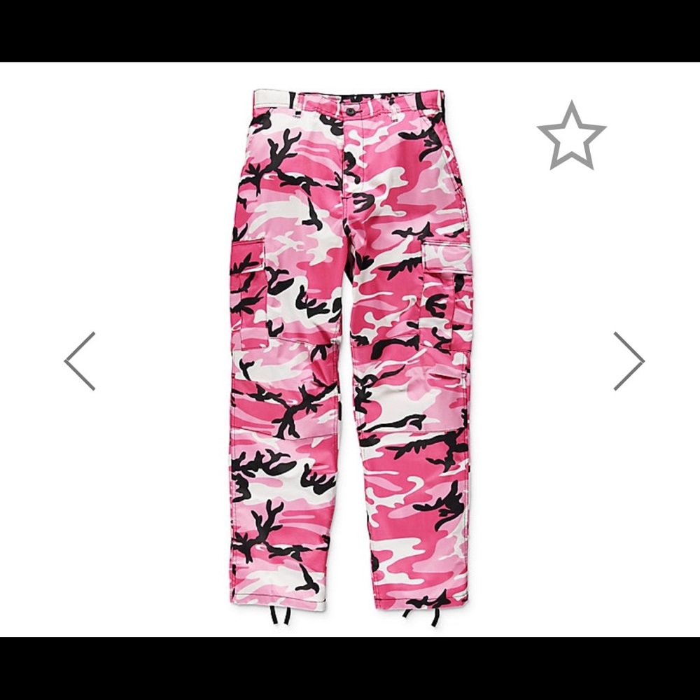 Pink camo joggers